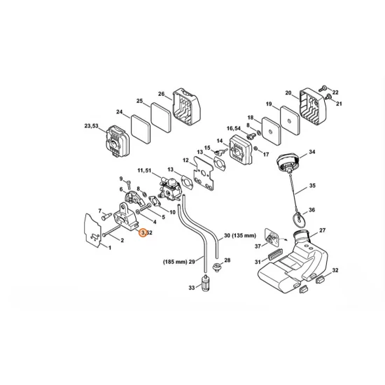 STIHL  Kołnierz pośredni 4137 121 1601